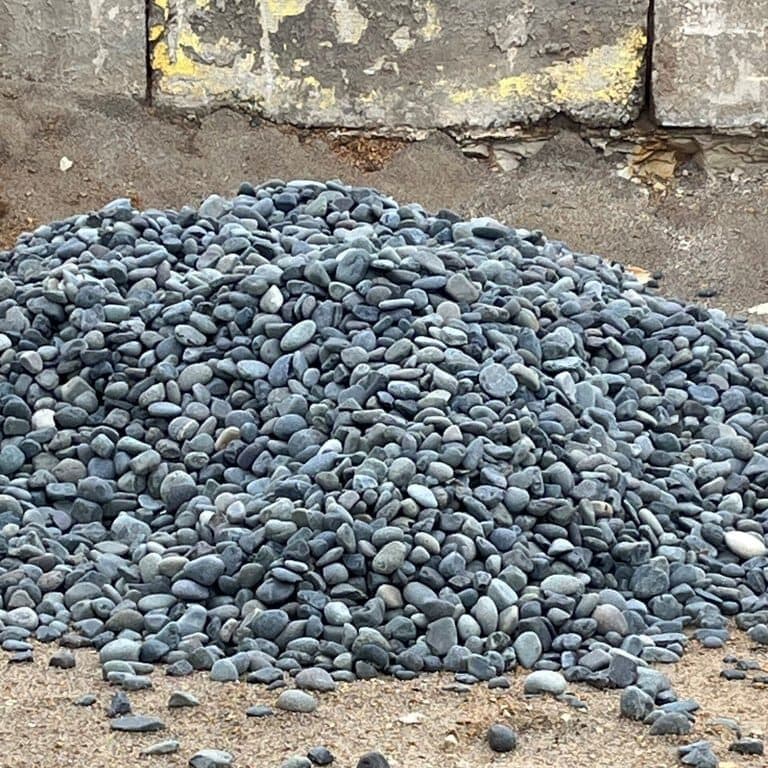 Mexican Beach Pebble — bulk aggregate material available for delivery